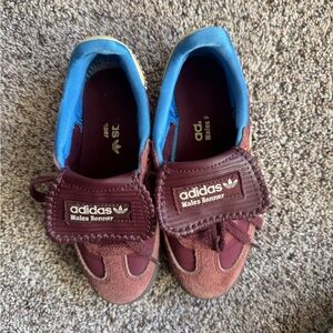 Wales Bonner Adidas Shoes - Burgundy and Blue